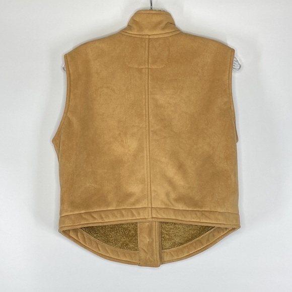 Vintage Country Clothing Co Cheyanne Collection Sherpa Lined Vest Medium Brown - Picture 2 of 8